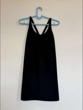 Uniqlo AIRism Black Mini Dress Built-In Bra & Shorts Size M
